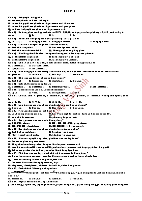 Đề thi thử THPT Quốc gia môn Hóa học - Đề số 10 - Tòng Văn Sinh (Có đáp án)